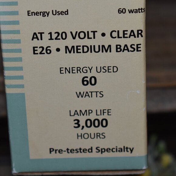 Vintage Style Clear Glass Edison Bulbs 4 Pack Set NIB - Picture 9 of 13